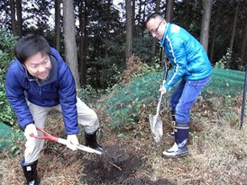 ちば四季彩の森　植林ボランティア活動 2009/02/15